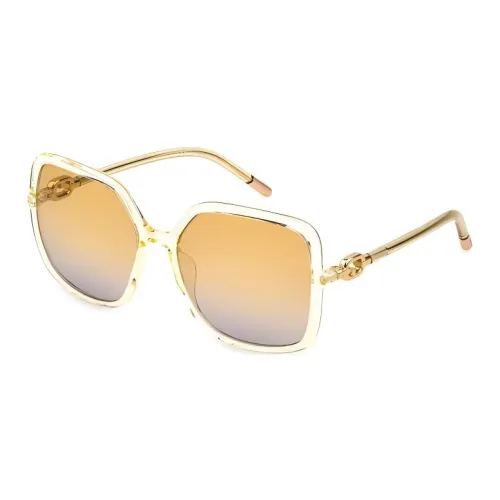 Furla Ацетат Квадратные Солнцезащитные Очки Женские Прозрачные