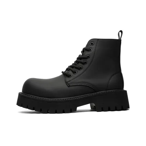 WEISHIBANGWEI Короткий Мартин Boot Унисекс Черный