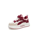 Тонкий хлопок, флисовая подкладка - бордовый