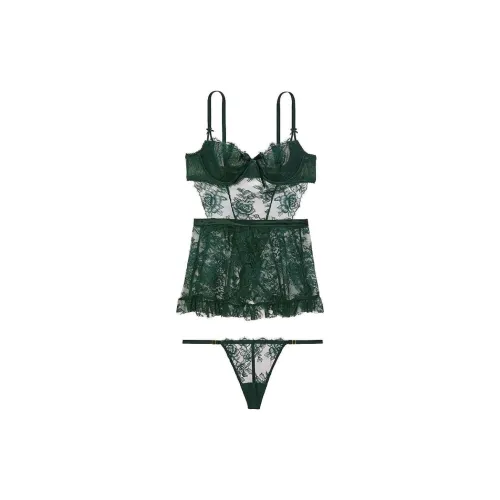 Victoria's Secret 24 BIG Show Коллекция VERY Сексуальный Пижамный комплект Женские Велюр Зеленый