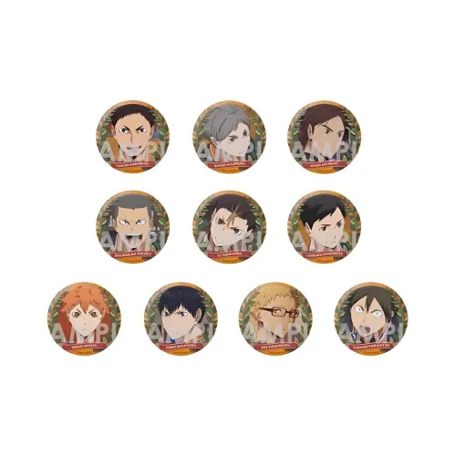 March·Monster Волейбол!! Эбеновый Старшая школа Значки