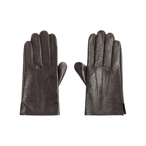 ZARA Sheepskin, Leather Gloves Men's