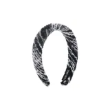 Черно-белая пряжа, ободок