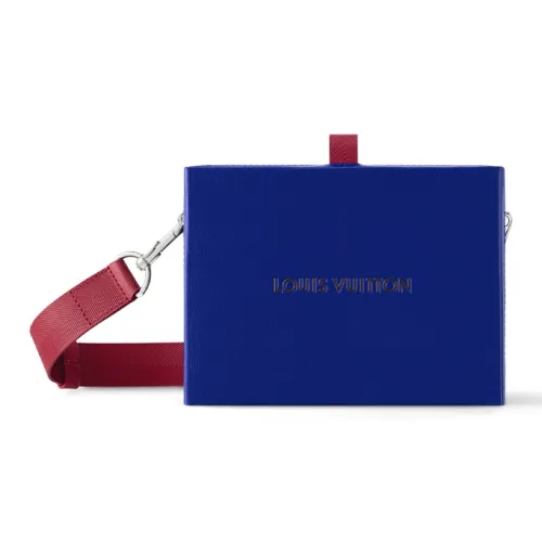 LOUIS VUITTON Shopper Коровья кожа Сумка через плечо Стандартная Мужская Синяя