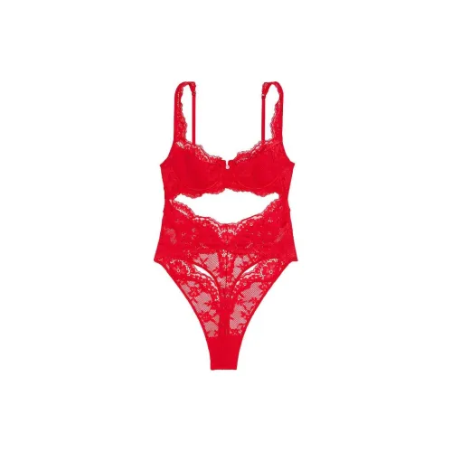 Victoria's Secret 24 BIG Show Коллекция VERY Сексуальный Комбинезон Женские Spicy Перечно-красный