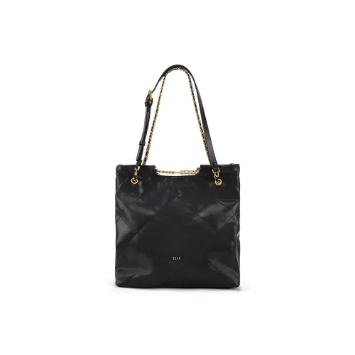 ELLE Коровья кожа Одно плечо Через плечо Портативная сумка Стандартная Женская Черный Светло-серый Карамель