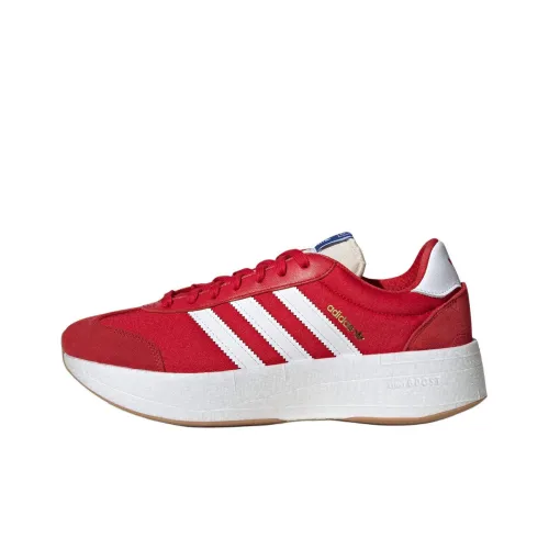 Adidas Originals Городской Низкий Топ Повседневный Городской Коммутирование Беговые кроссовки Унисекс Красный Белый