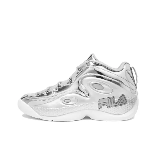 FILA Grant Hill 3 MID Топ Винтажные Баскетбольные Кроссовки Унисекс Серебряный