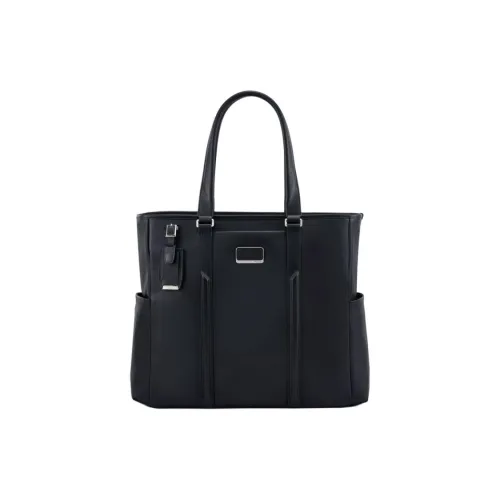 TUMI Кожа Тоут Сумка Сумка для покупок Сумка унисекс черного цвета