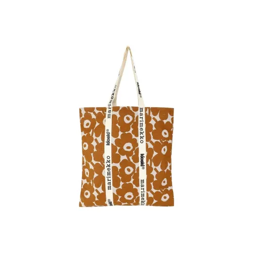 MARIMEKKO Хлопок Плечевая сумка Женская Коричневая и Бежевая