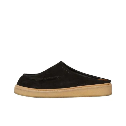 MARNI Резиновая подошва Домашние тапочки Мужской Черный