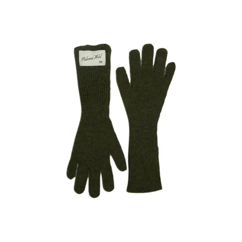 Paloma Шерсть Акрил Вязаные Перчатки Унисекс Хаки