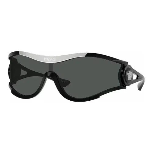 VERSACE Нерегулярная форма Солнцезащитные очки Унисекс Черный