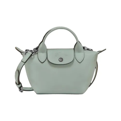 LONGCHAMP Le Pliage Xtra Коровья кожа Сумка через плечо Сумка Экстра маленькая Женская Зеленая