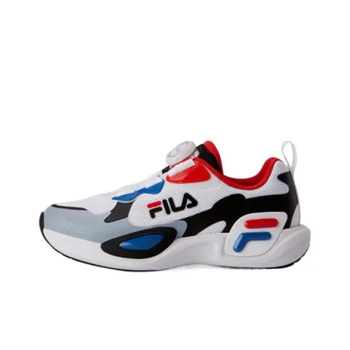 FILA KIDS BOA Дышащий Низкий Топ Тренировочные Кроссовки Стандартные Белый Черный Подростки