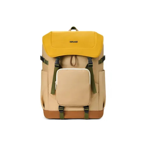 MR.ACE HOMME Ткань Рюкзак Стандартный Унисекс Воск Желтый Винтаж Зеленый Обсидиан Черный Лед Серый Синий Кремовый Розовый