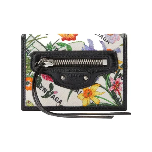 GUCCI Balenciaga Коллаборация The Hacker Project Кожа Кошелек Монета Кошелек Женский Белый Черный Многоцветный