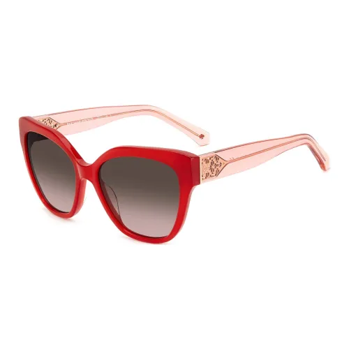 Kate Spade Ацетатные Квадратные Солнцезащитные Очки Женские Красные