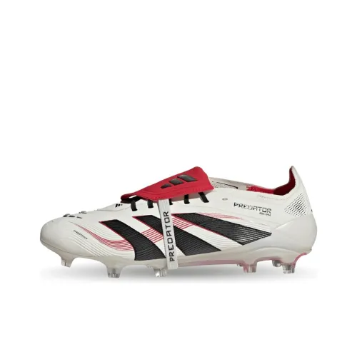 Adidas PREDATOR ELITE FG Твердое покрытие устойчивый к истиранию футбольные бутсы унисекс белый черный фуксия