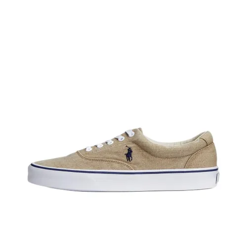 Polo Ralph Lauren Low-Top Canvas Shoes Brown Men's