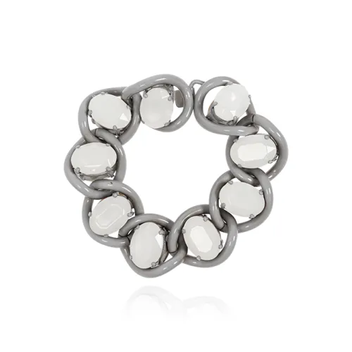 MARNI Латунь Кристалл Металл Браслеты Женские Серый