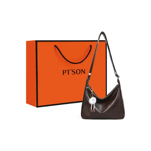 PT'SON Синтетическая кожа Подмышечная сумка на плечо Стандартная Женская Кофейная Черная