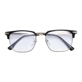 Нежно элегантный черный с золотой рамкой, линзы с защитой от синего света