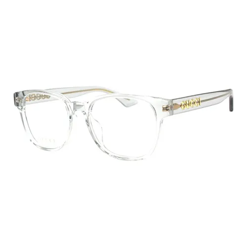 GUCCI Пластиковая оправа Квадратные оптические очки Унисекс Прозрачно-серый