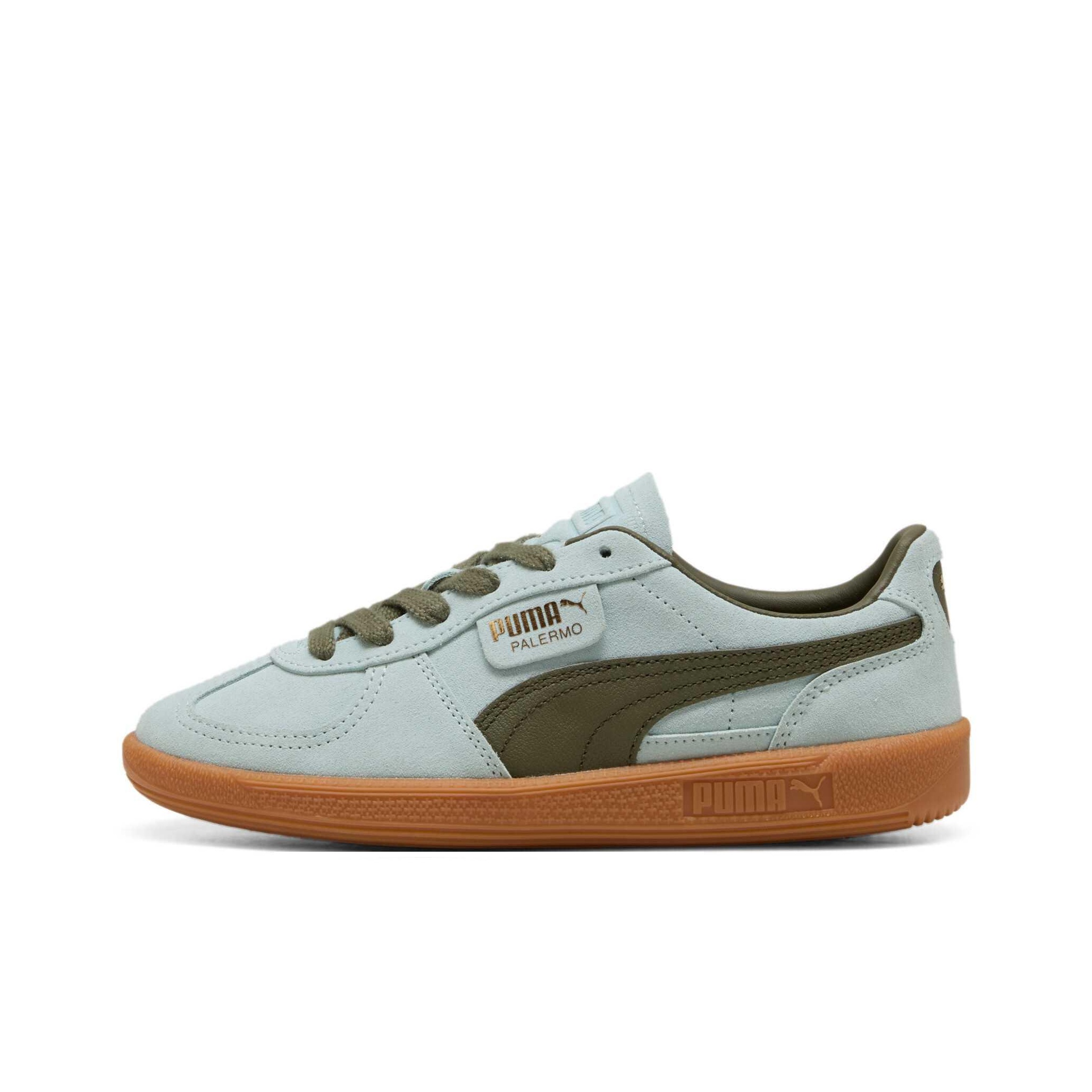 PUMA PALERMO Дышащий Low Топ Кеды немецкой армии (GAT) Унисекс Зелёный — фото 1