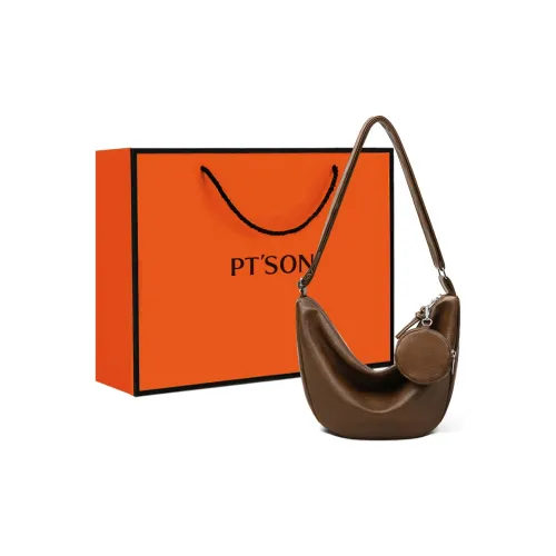 PT'SON Сумка-пельмень из синтетической кожи сумка через плечо обычная женская коричневый черный