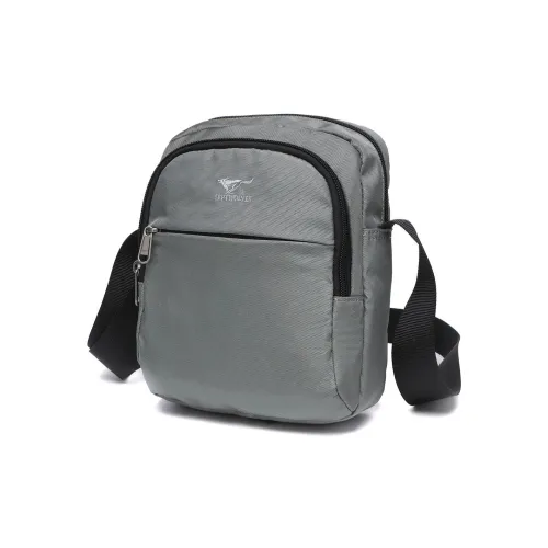 SEPTWOLVES Ткань Сумка через плечо Стандартная Мужская Черная Серая