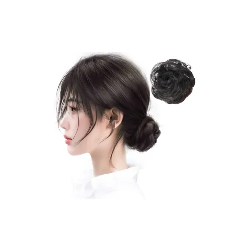 YUNQING Натуральный Волосы Низкий Булочковый Стиль Парики