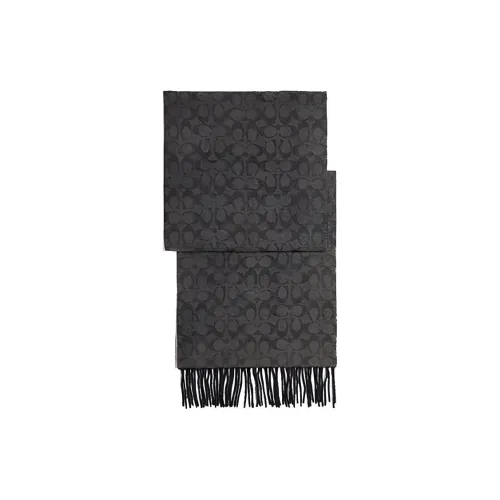 COACH Шерпа из трикотажа Шарфы Мужской Черный