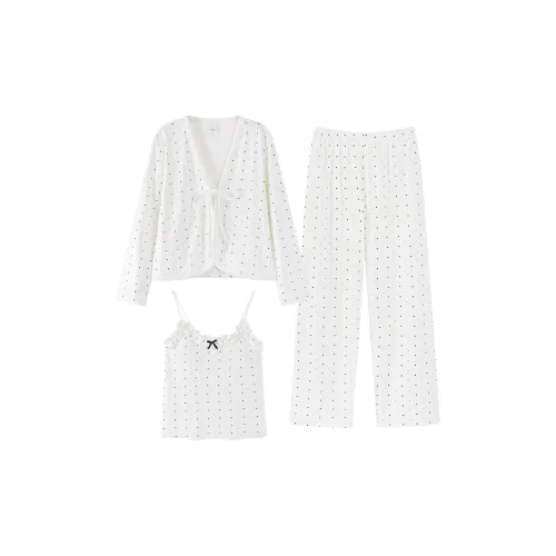 WANANNI Пижамный комплект Женский Белый