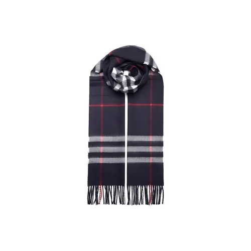 Burberry Кашемир Вязаные Шарфы Унисекс Морской Синий