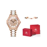 Бриллиантовое кольцо розово-золотого цвета