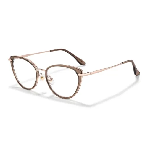 Sagawa TR Memorial Plastic Metal Cat Eye Оправы для очков Unisex