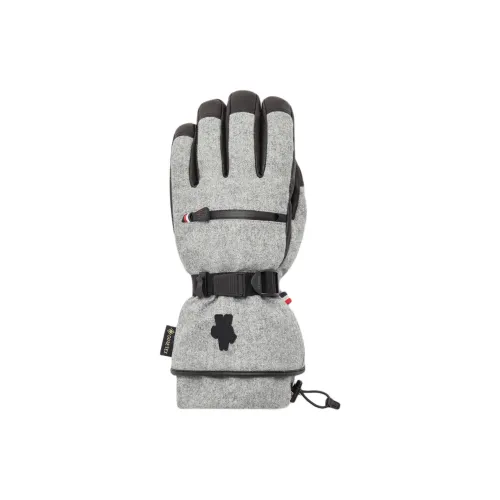 MONCLER Овчина, Шерсть, Полиэстер, Хлопок, Ткань, Полиамид, Фланель Перчатки Мужские