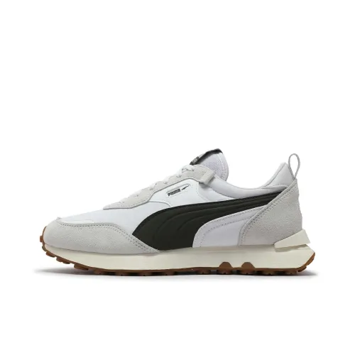 PUMA Rider FV Устойчивый к истиранию Низкий Топ Casual Унисекс Белый Серый