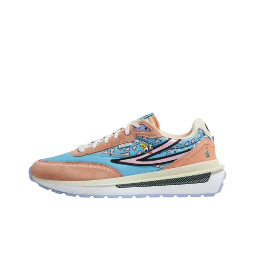 Rocko's Modern Life x FILA Renno Low Top Повседневная обувь Мужская Розовая Синяя