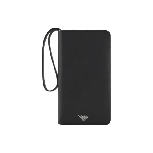 EMPORIO ARMANI ПУ (полиуретан) Полиуретан Клатч Мужской Черный