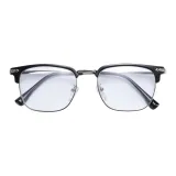 Повседневный черный и серебряная оправа