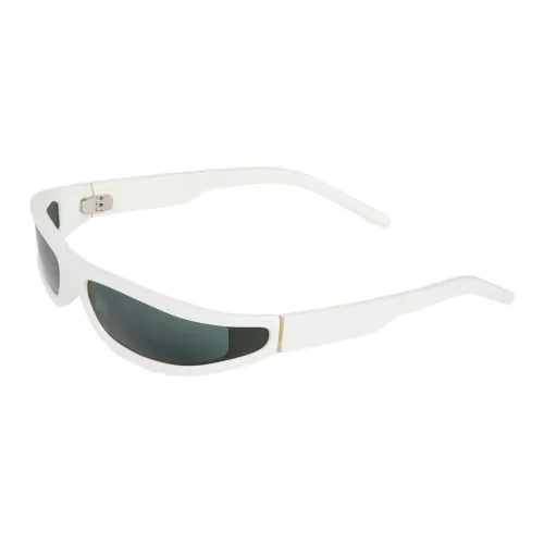 RICK OWENS RO Пластик Нерегулярная форма Солнцезащитные очки Унисекс Белый