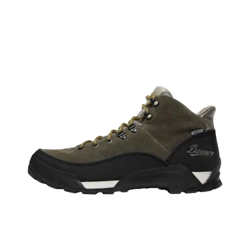 Danner Альпинистские и туристические ботинки MID Топ Черный/Оливково-зеленый Мужской