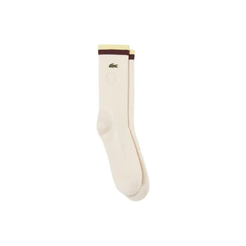 LACOSTE Maison Château Rouge Collaboration Бежевый Унисекс MID Носки до икры