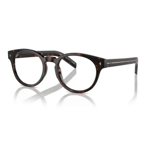 PRADA Ацетат Круглые Оправы для Очков Мужские Черепаховый
