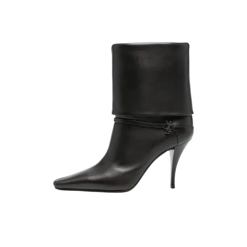 SAINT LAURENT Ботильоны 8,5 см Женские Черные