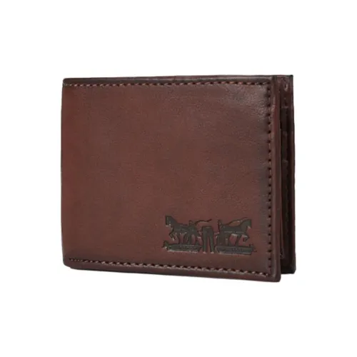 Levi's Кожа Кошелек Мужской Красный Коричневый