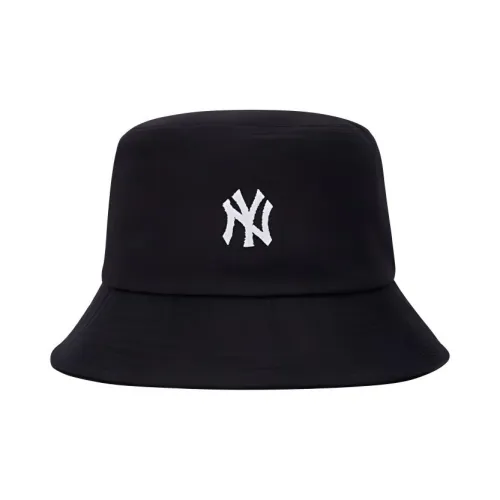 Mlb Base Logo Cotton Bucket Hats HT77 Унисекс Черный