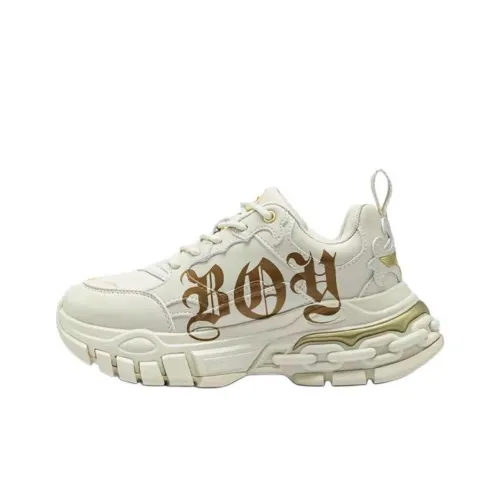 Boy London Низкий топ с толстой подошвой унисекс цвет экрю